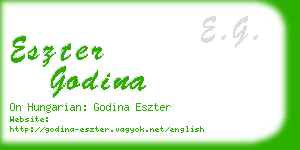 eszter godina business card
